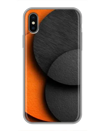 Чохол для iPhone Xs Max з картинкою «Геометрія помаранчевих кіл» Чохол для iPhone Xs Max з картинкою «Геометрія помаранчевих кіл»