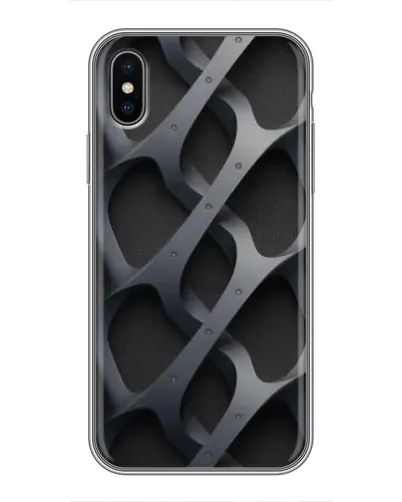 Чохол для iPhone Xs Max з картинкою «Об'ємне сіре плетіння» Чохол для iPhone Xs Max з картинкою «Об'ємне сіре плетіння»