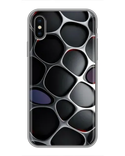 Чохол для iPhone Xs Max з картинкою «Об'ємна темна решітка» Чохол для iPhone Xs Max з картинкою «Об'ємна темна решітка»