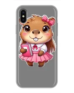 Чохол для iPhone Xs Max з картинкою «Дівчинка капібара»