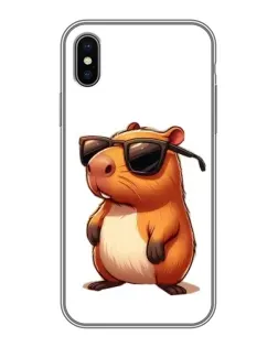 Чохол для iPhone Xs Max з картинкою «Капібара в окулярах»