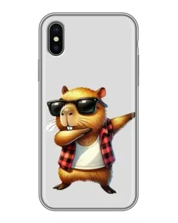 Чохол для iPhone Xs Max з картинкою «Капібара репер даб»