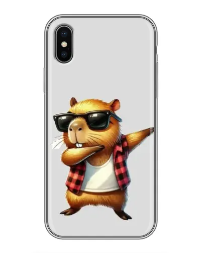 Чохол для iPhone Xs Max з картинкою «Капібара репер даб» Чохол для iPhone Xs Max з картинкою «Капібара репер даб»