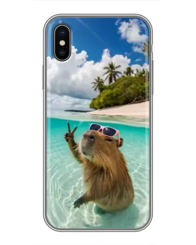 Чохол для iPhone Xs Max з картинкою «Капібара на морі» Чохол для iPhone Xs Max з картинкою «Капібара на морі»
