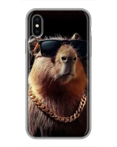 Чохол для iPhone Xs Max з картинкою «Капібара золотий ланцюг» Чохол для iPhone Xs Max з картинкою «Капібара золотий ланцюг»