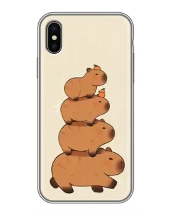 Чохол для iPhone Xs Max з картинкою «Вежа з капібар»