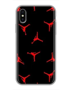 Чехол для iPhone Xs с картинкой «Jordan Red Pattern» Чехол для iPhone Xs с картинкой «Jordan Red Pattern»