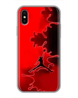 Чехол для iPhone Xs с картинкой «Jordan Red Smoke»