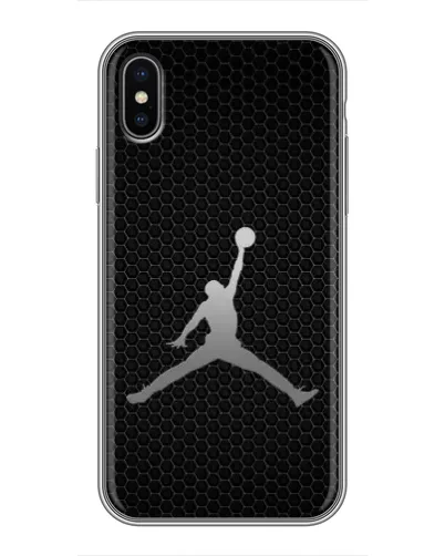 Чехол для iPhone Xs с картинкой «Jordan Dark Carbon»