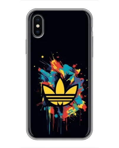 Чехол для iPhone Xs с картинкой «Adidas Splash»