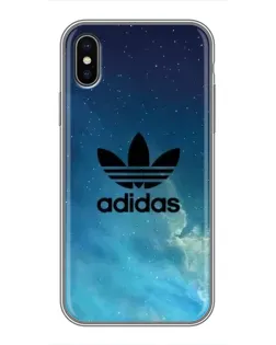 Чехол для iPhone Xs с картинкой «Adidas Stone Logo»