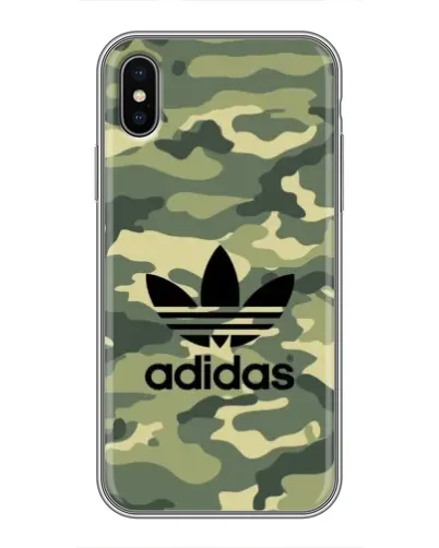 Чехол для iPhone Xs с картинкой «Милитари стиль Adidas»