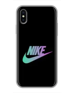 Чехол для iPhone Xs с картинкой «Nike — городская ночь»