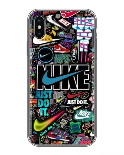 Чехол для iPhone Xs с картинкой «Яркий коллаж Nike» Чехол для iPhone Xs с картинкой «Яркий коллаж Nike»