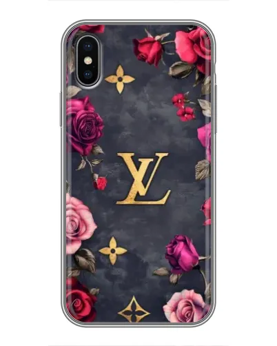 Чехол для iPhone Xs с картинкой «Цветочный Louis Vuitton»