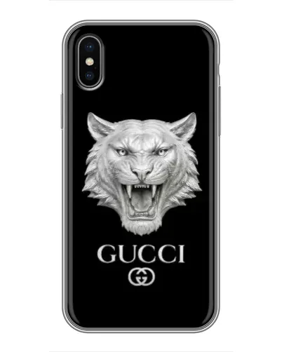 Чохол для iPhone Xs з картинкою «Gucci — срібний лев» Чохол для iPhone Xs з картинкою «Gucci — срібний лев»