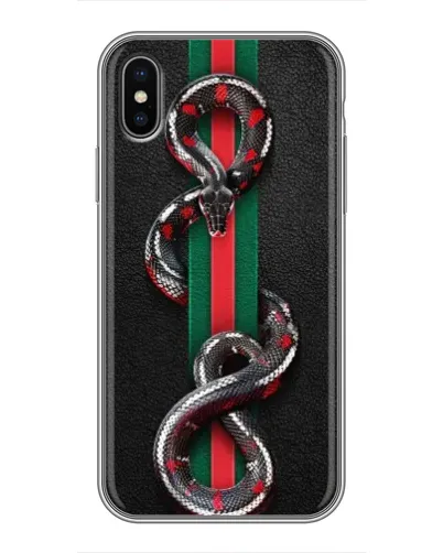 Чохол для iPhone Xs з картинкою «Gucci — змія на смузі» Чохол для iPhone Xs з картинкою «Gucci — змія на смузі»