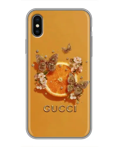 Чохол для iPhone Xs з картинкою «Gucci — золоті метелики» Чохол для iPhone Xs з картинкою «Gucci — золоті метелики»