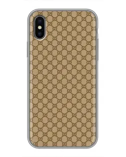 Чохол для iPhone Xs з картинкою «Gucci — класичний беж»
