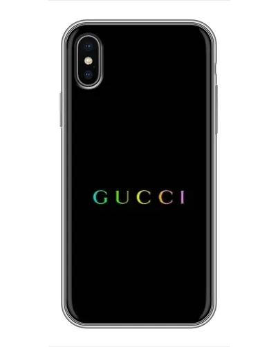 Чохол для iPhone Xs з картинкою «Gucci — неоновий мінімалізм» Чохол для iPhone Xs з картинкою «Gucci — неоновий мінімалізм»