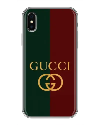 Чохол для iPhone Xs з картинкою «Gucci — темно-зелений градієнт» Чохол для iPhone Xs з картинкою «Gucci — темно-зелений градієнт»