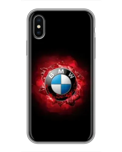 Чехол для iPhone Xs с картинкой «Логотип BMW — вспышка»
