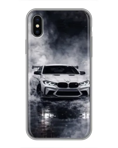 Чехол для iPhone Xs с картинкой «BMW сквозь туман»