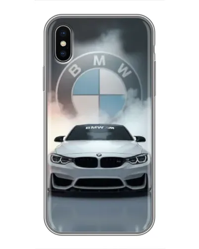 Чохол для iPhone Xs з картинкою «BMW в білому диму» Чохол для iPhone Xs з картинкою «BMW в білому диму»