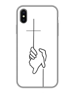 Чехол для iPhone Xs с картинкой «Рука держит» Чехол для iPhone Xs с картинкой «Рука держит»