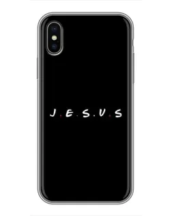 Чехол для iPhone Xs с картинкой «Точки веры J.E.S.U.S.»