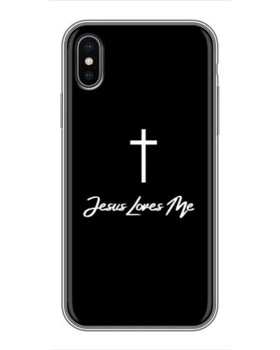 Чехол для iPhone Xs с картинкой «Иисус любит тебя»