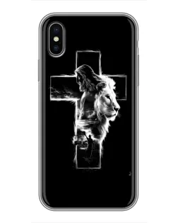 Чохол для iPhone Xs з картинкою «Сяючий хрест Jesus»