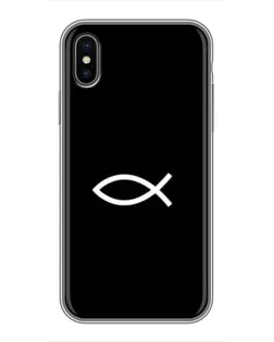 Чохол для iPhone Xs з картинкою «Символ риби Jesus»