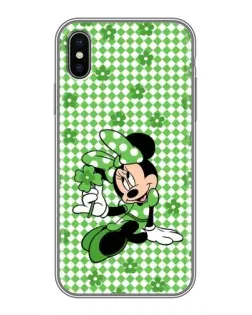 Чехол для iPhone Xs с картинкой «Mickey в клетку»
