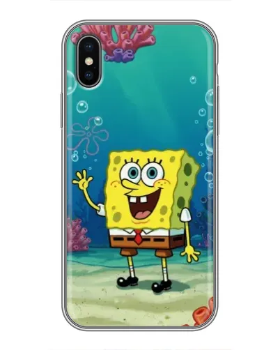 Чехол для iPhone Xs с картинкой «Подводный привет»