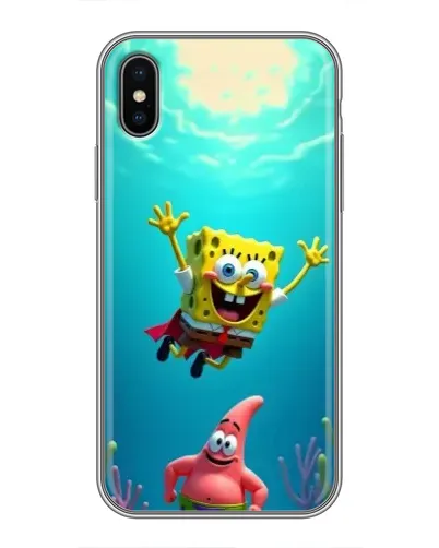 Чохол для iPhone Xs з картинкою «Спанч Боб під водою» Чохол для iPhone Xs з картинкою «Спанч Боб під водою»