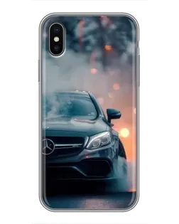 Чохол для iPhone Xs з картинкою «Mercedes — нічне місто» Чохол для iPhone Xs з картинкою «Mercedes — нічне місто»