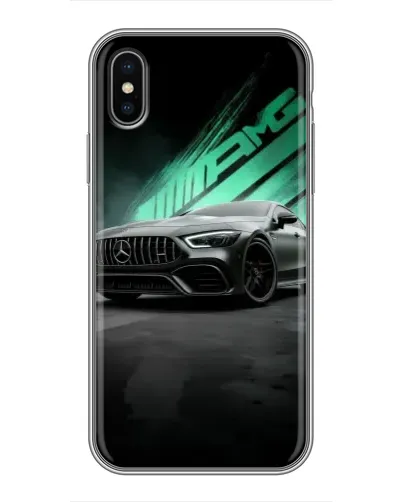Чохол для iPhone Xs з картинкою «Темний Mercedes AMG»