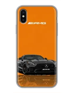 Чохол для iPhone Xs з картинкою «Помаранчевий Mercedes AMG»