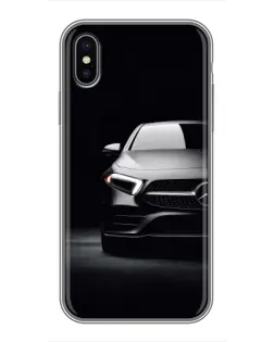 Чохол для iPhone Xs з картинкою «Світло фар Mercedes»