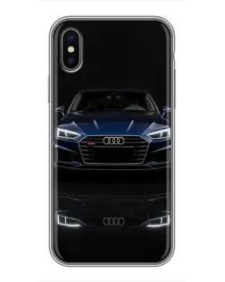 Чохол для iPhone Xs з картинкою «Audi — нічне відображення»