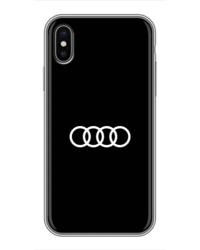 Чохол для iPhone Xs з картинкою «Audi White Logo»