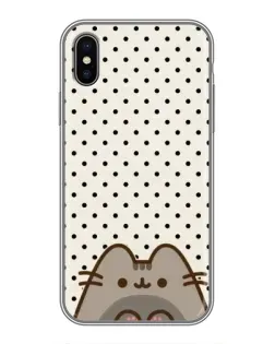Чехол для iPhone Xs с картинкой «Пушин в горошек»