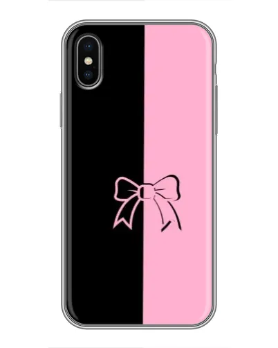 Чохол для iPhone Xs з картинкою «Половинки банту»