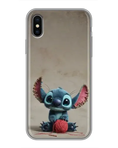 Чохол для iPhone Xs з картинкою «Стіч на чоричневому фоні»