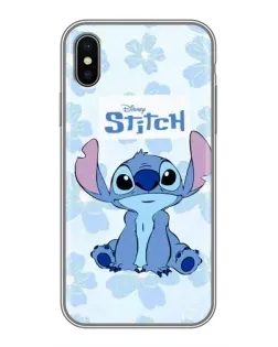 Чохол для iPhone Xs з картинкою «Stitch серед квітів» Чохол для iPhone Xs з картинкою «Stitch серед квітів»
