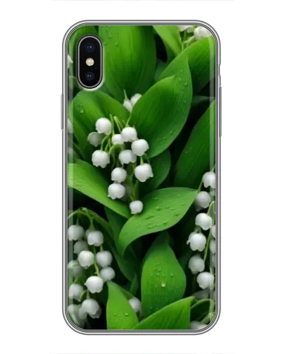 Чохол для iPhone Xs з картинкою «Конвалії в зелені»