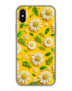Чехол для iPhone Xs с картинкой «Ромашковое солнце» Чехол для iPhone Xs с картинкой «Ромашковое солнце»