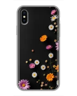 Чехол для iPhone Xs с картинкой «Цветочная композиция» Чехол для iPhone Xs с картинкой «Цветочная композиция»