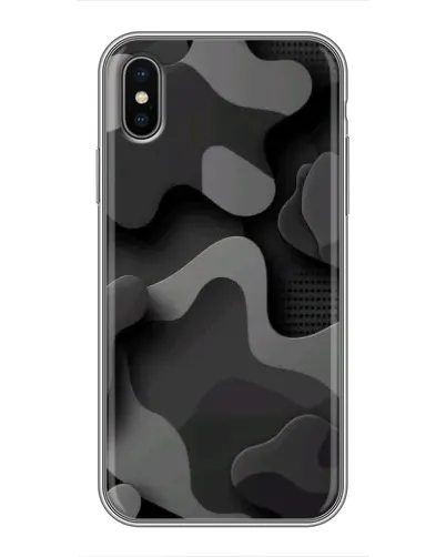 Чехол для iPhone Xs с картинкой «Темный абстрактный камуфляж» Чехол для iPhone Xs с картинкой «Темный абстрактный камуфляж»